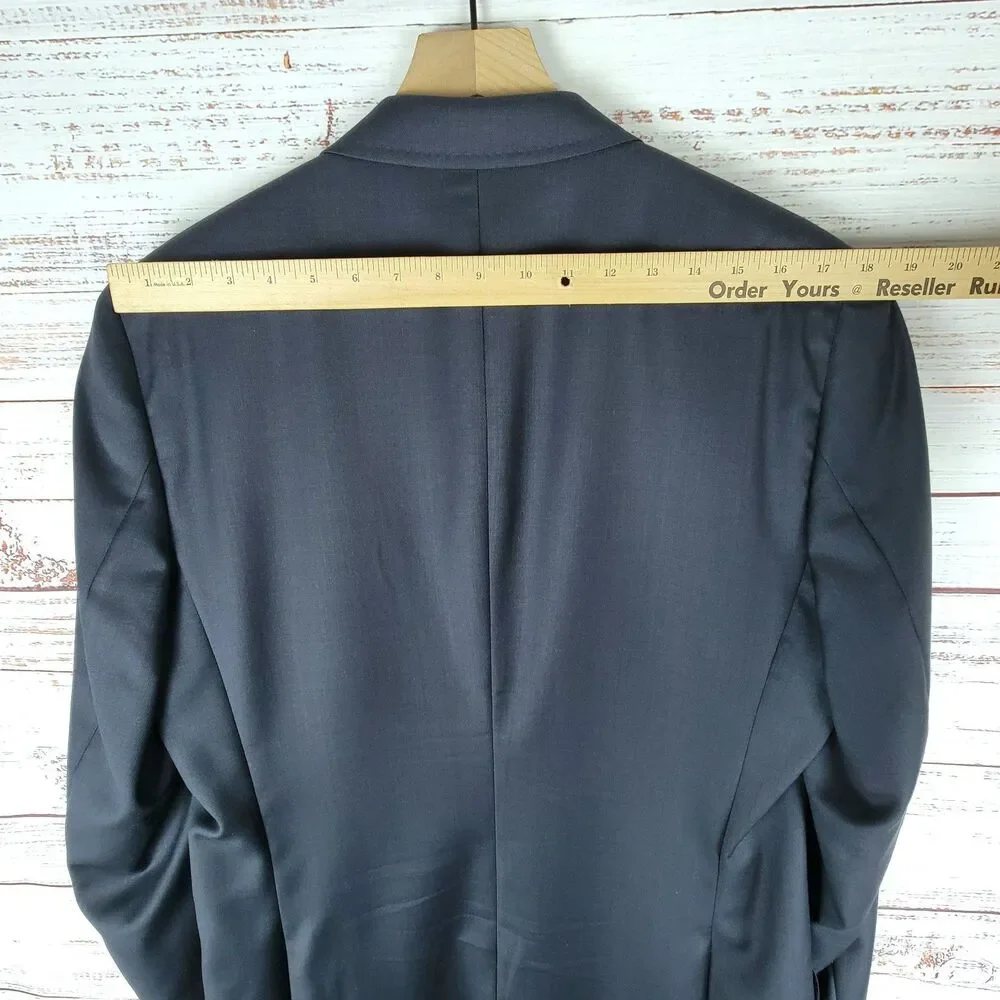 Ted Baker Jones CT Blazer Mens Size 42 L Endurance 100% Wool Dark Blue Office